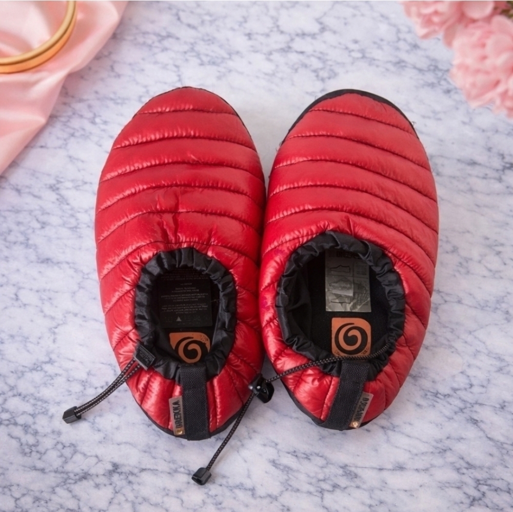 Brekka Puffer Insulated Puffy Slip Quilted On Bootie Shoes Unisex Sz Medium